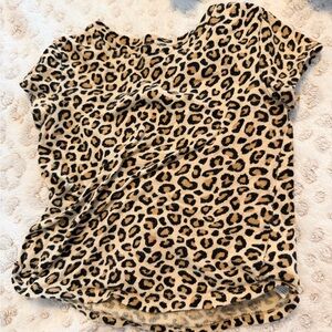 Old Navy Leopard Print Kids Tee
